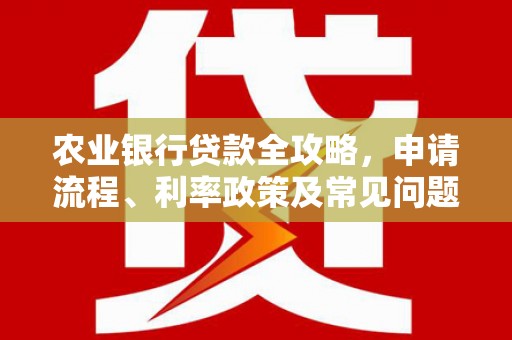 扎赉诺尔农业银行贷款全攻略，申请流程、利率政策及常见问题解析