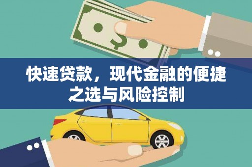 南化快速贷款，现代金融的便捷之选与风险控制