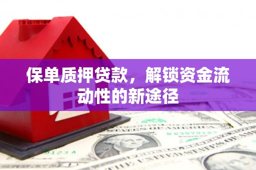 鱼台保单质押贷款，解锁资金流动性的新途径
