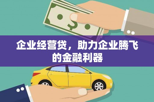 唐县企业经营贷，助力企业腾飞的金融利器