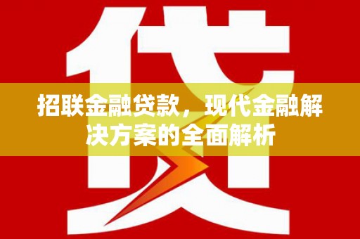 镇坪招联金融贷款，现代金融解决方案的全面解析