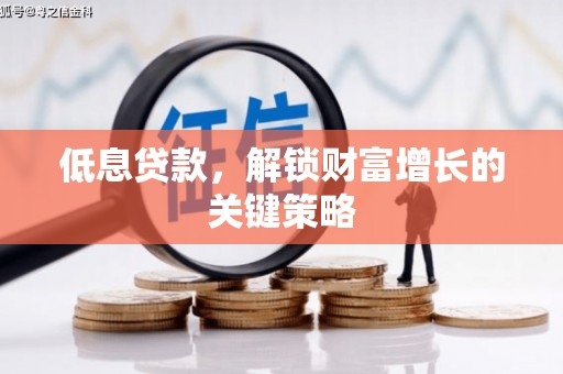 九台低息贷款，解锁财富增长的关键策略