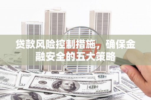 苍溪贷款风险控制措施，确保金融安全的五大策略