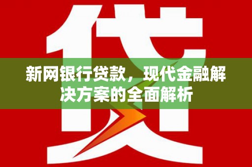 慈溪新网银行贷款，现代金融解决方案的全面解析